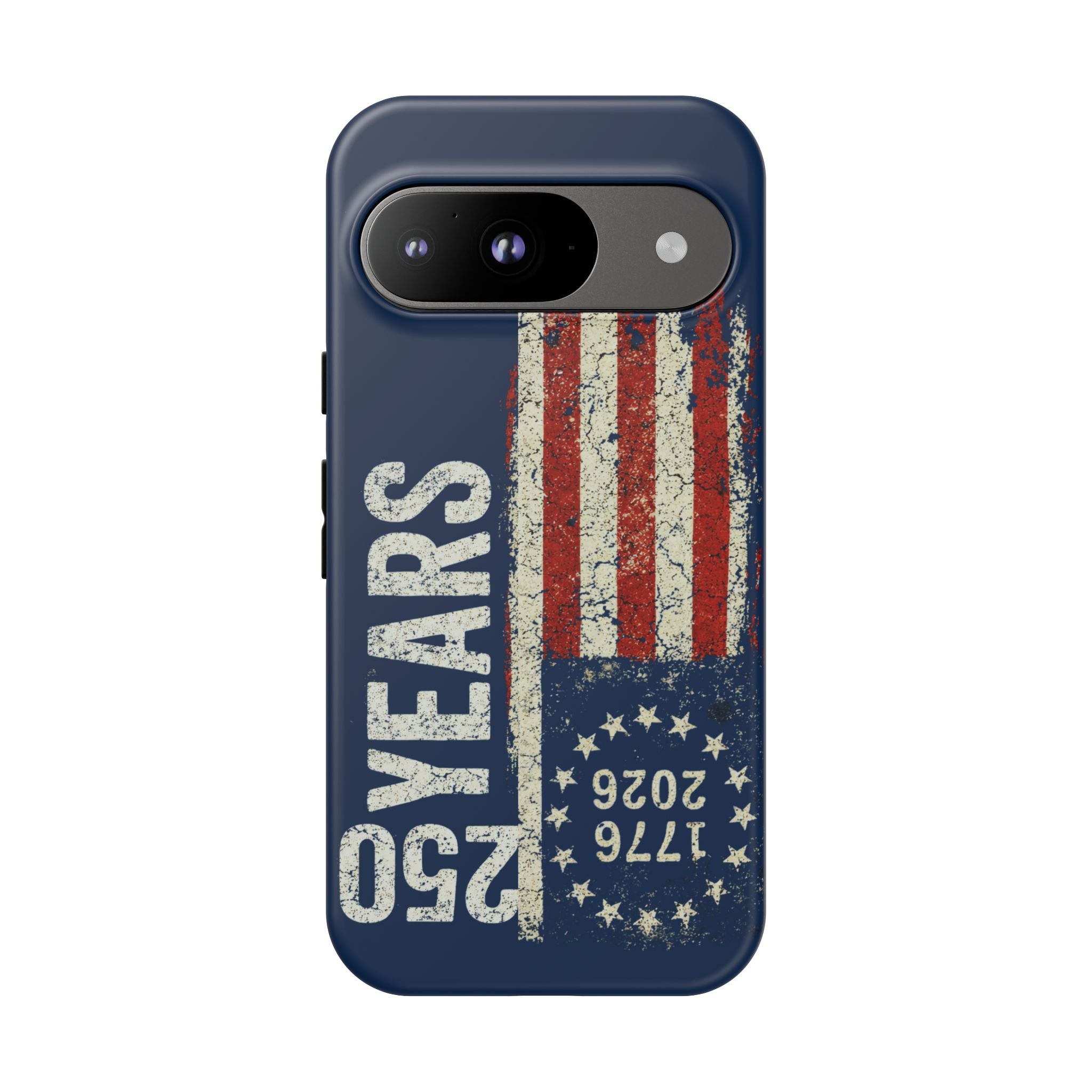 Patriotic 250th Anniversary Phone Case – 1776–2026 Distressed American Flag