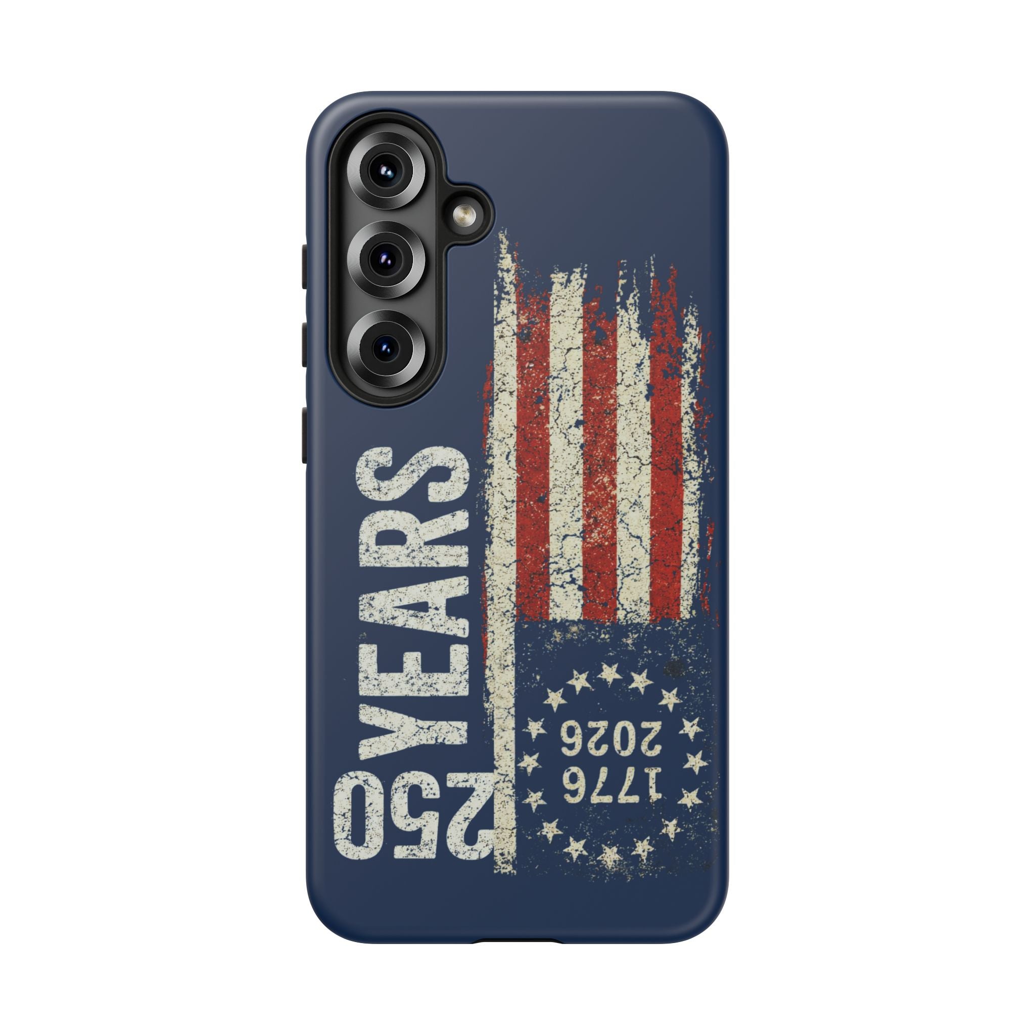 Patriotic 250th Anniversary Phone Case – 1776–2026 Distressed American Flag