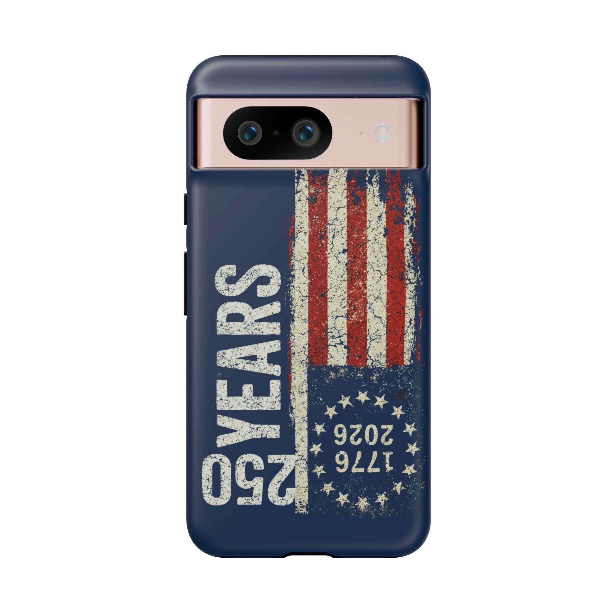 Patriotic 250th Anniversary Phone Case – 1776–2026 Distressed American Flag