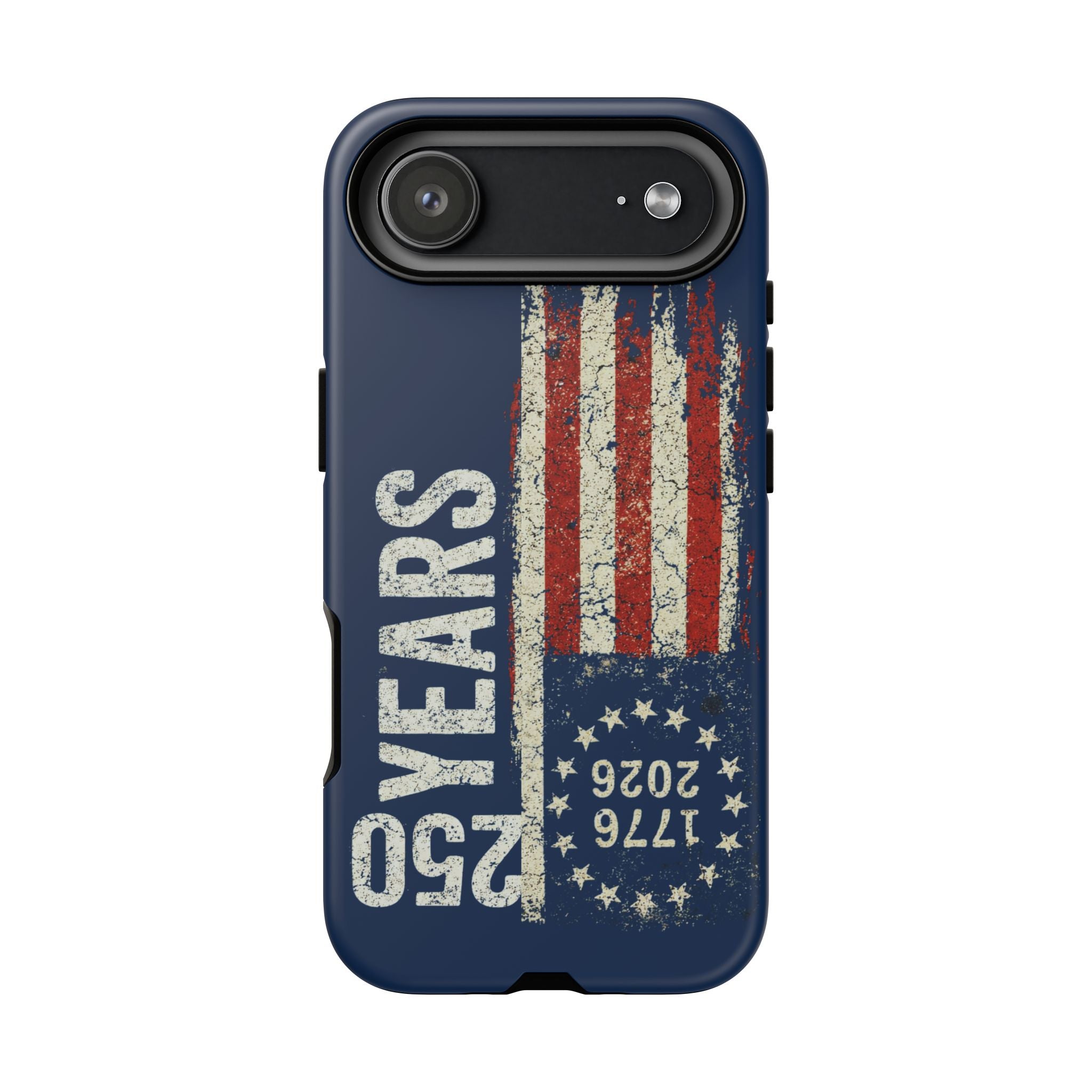 Patriotic 250th Anniversary Phone Case – 1776–2026 Distressed American Flag