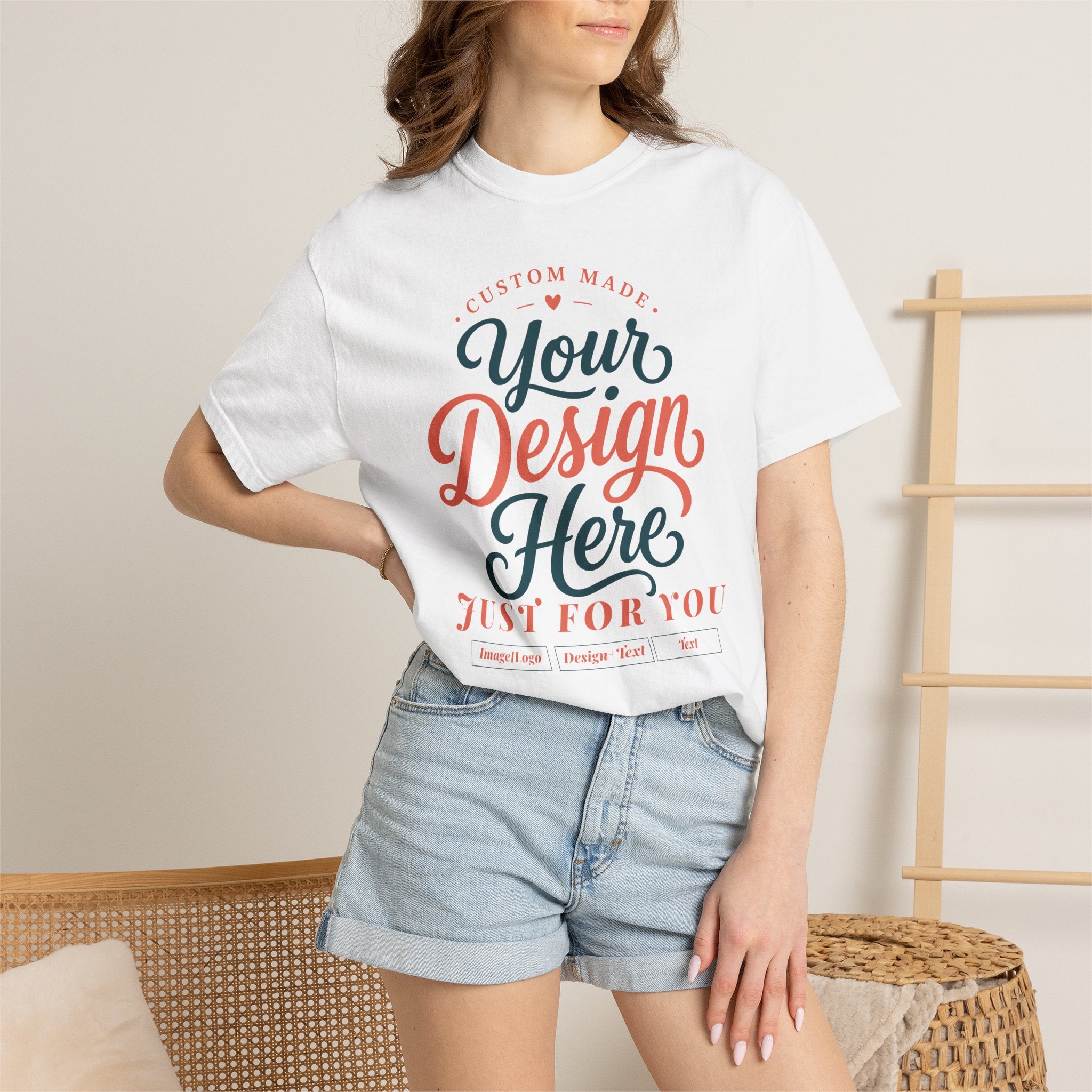 Custom Graphic T‑Shirt — "Your Design Here" Personalized Tee