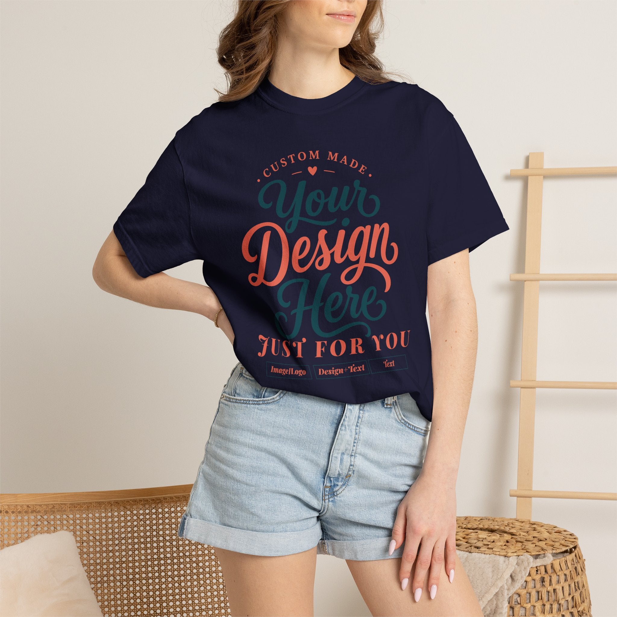 Custom Graphic T‑Shirt — "Your Design Here" Personalized Tee