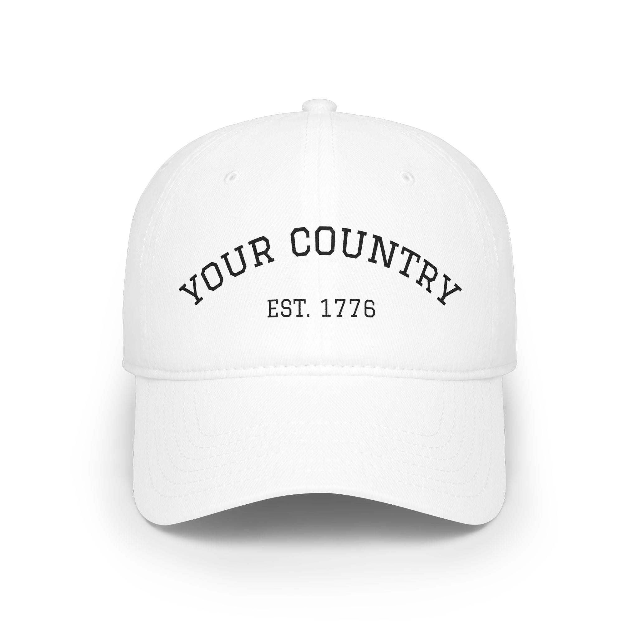 Custom Country Soccer Cap Personalized Football Fan Low Profile Hat