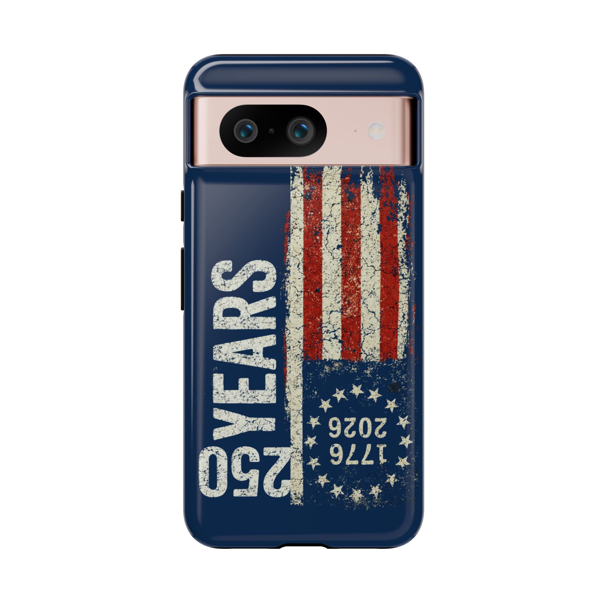 Patriotic 250th Anniversary Phone Case – 1776–2026 Distressed American Flag