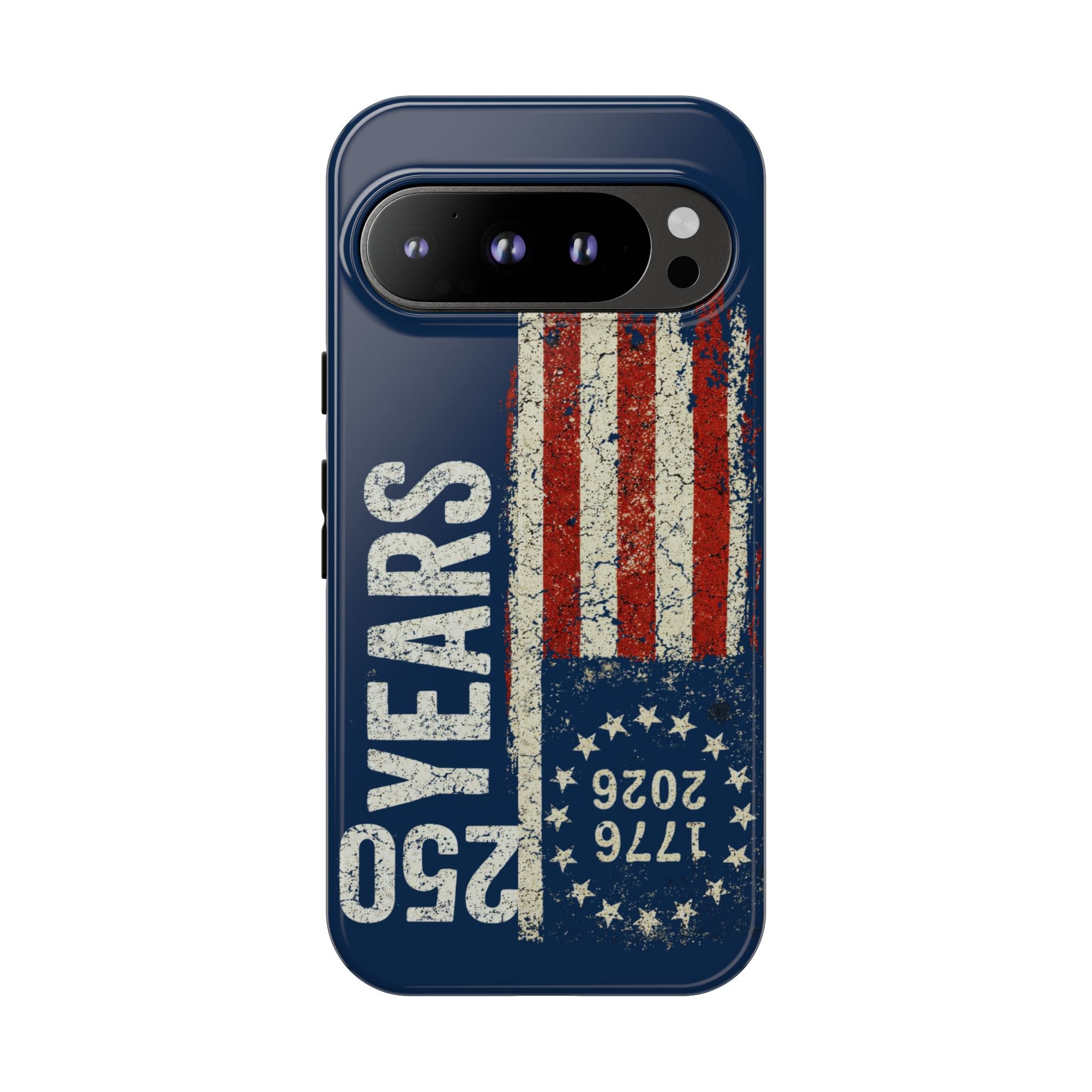 Patriotic 250th Anniversary Phone Case – 1776–2026 Distressed American Flag