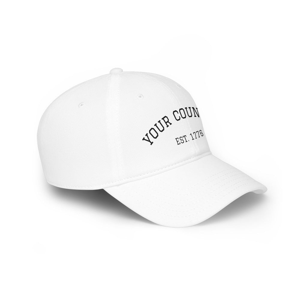 Custom Country Soccer Cap Personalized Football Fan Low Profile Hat