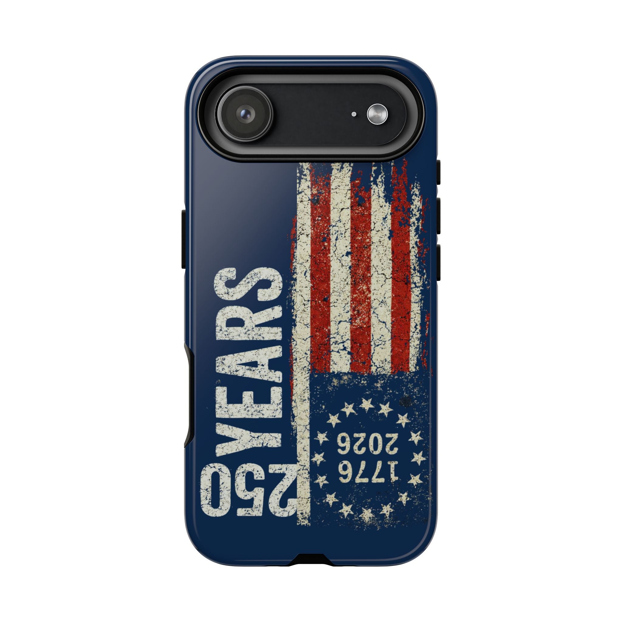 Patriotic 250th Anniversary Phone Case – 1776–2026 Distressed American Flag