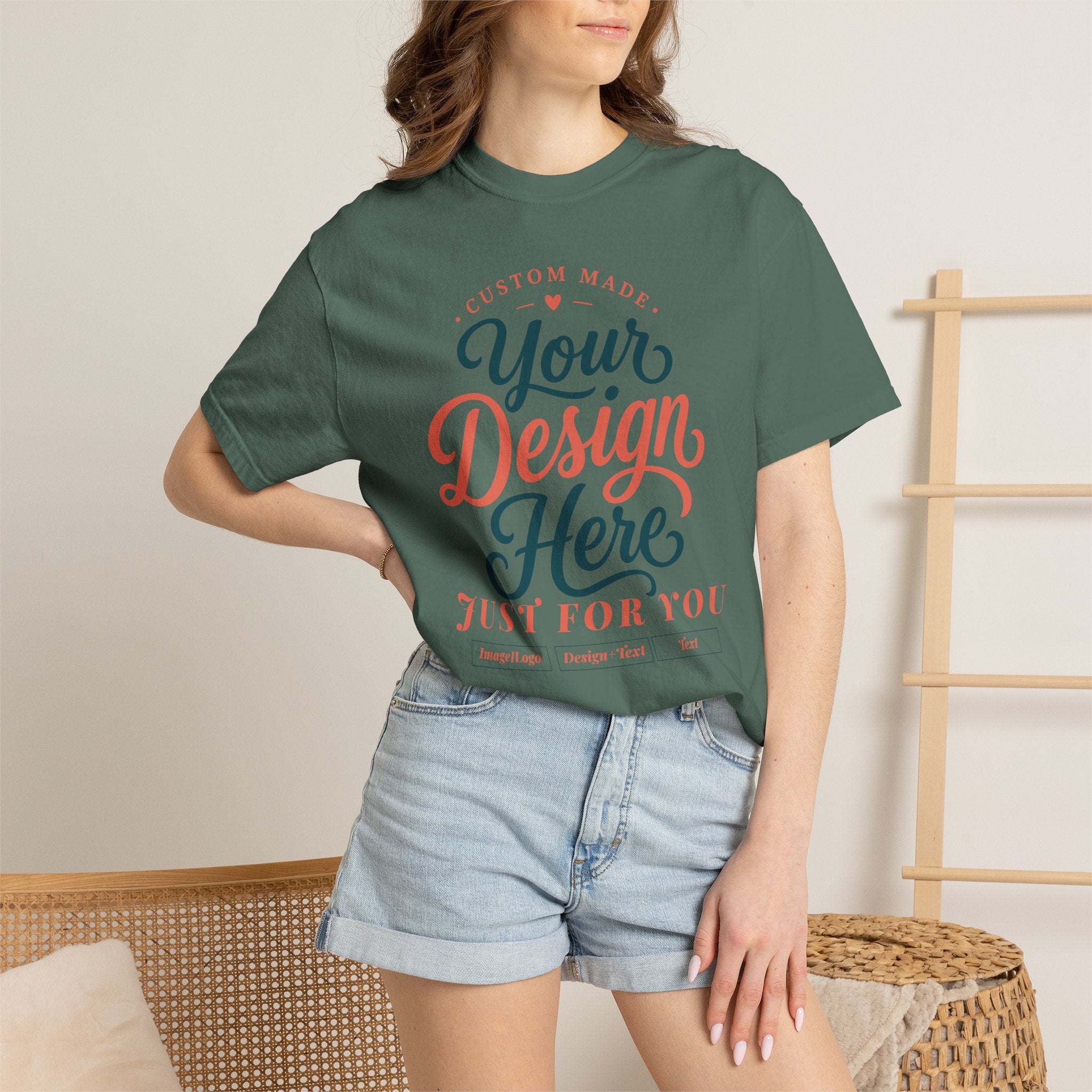 Custom Graphic T‑Shirt — "Your Design Here" Personalized Tee