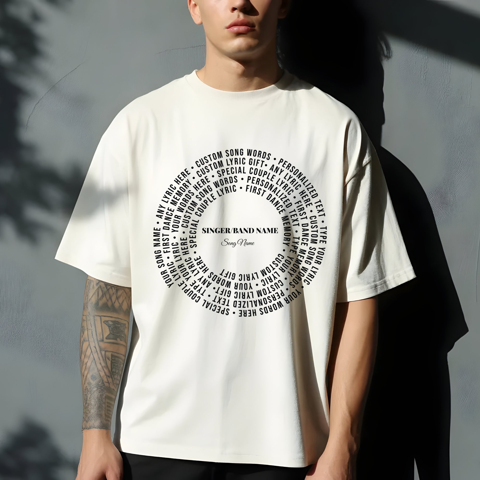 Custom Song Lyrics Shirt Personalized Concert Tee Comfort Colors 2026