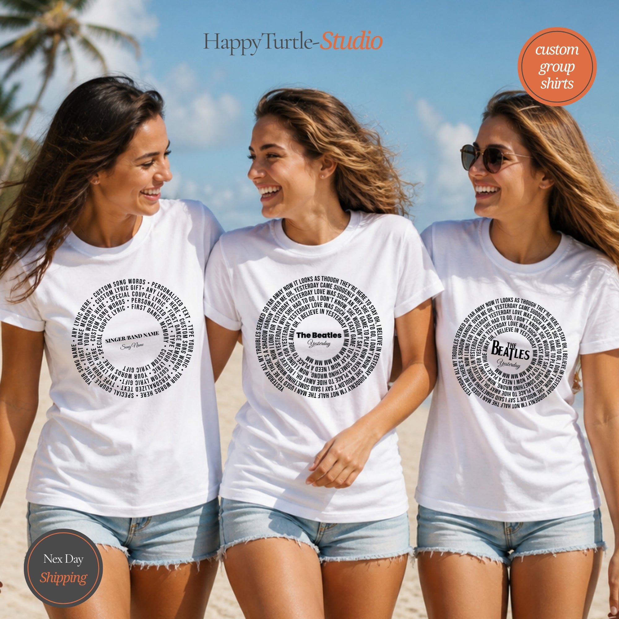 Custom Song Lyrics Shirt Personalized Concert Tee Comfort Colors 2026