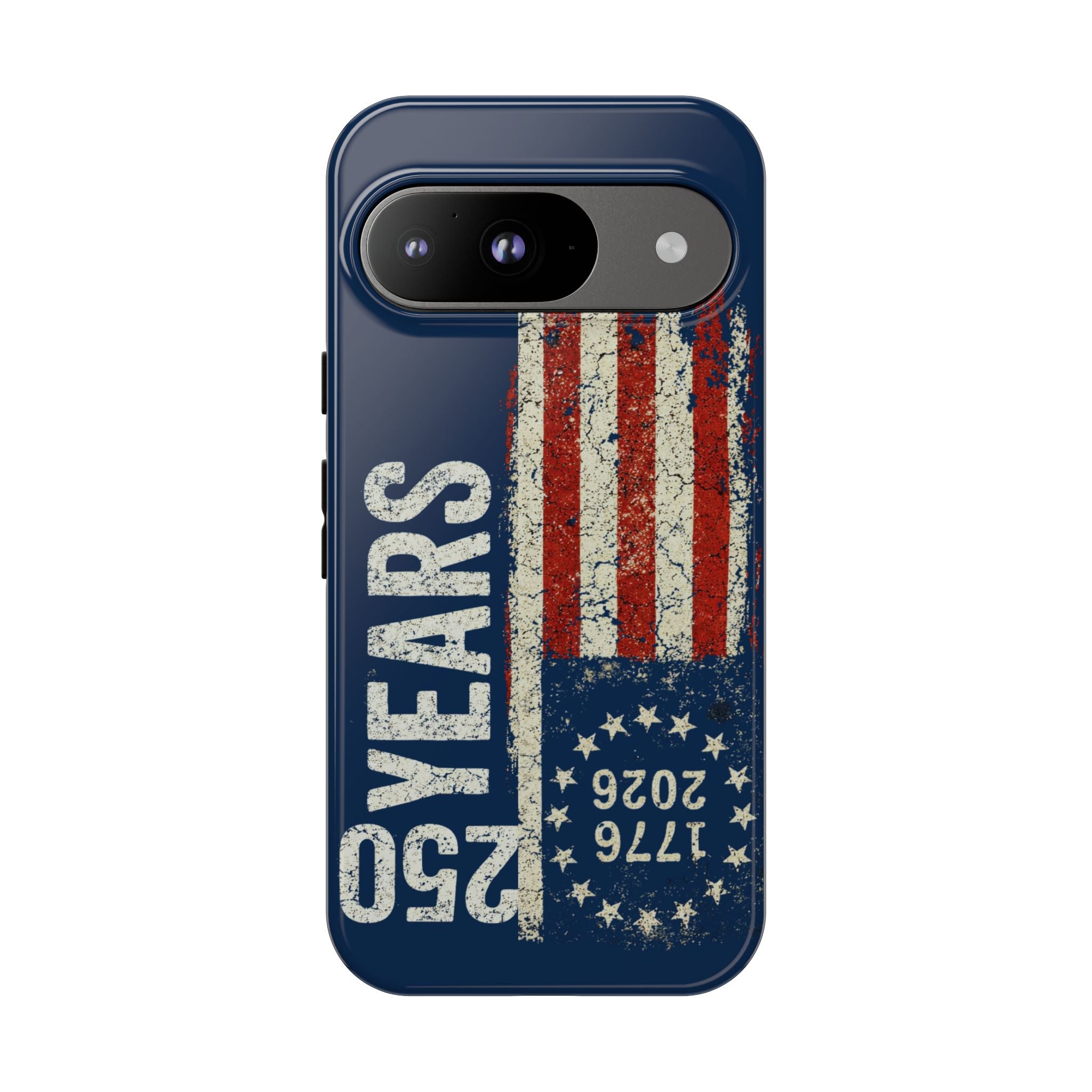 Patriotic 250th Anniversary Phone Case – 1776–2026 Distressed American Flag