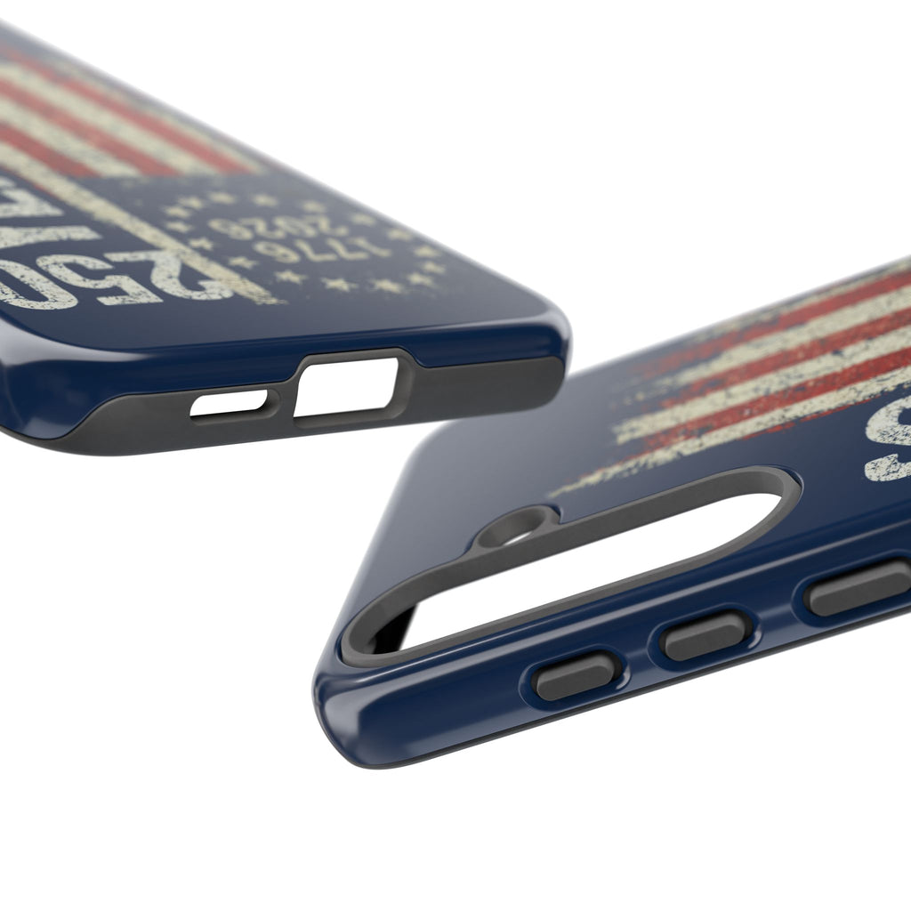 Patriotic 250th Anniversary Phone Case – 1776–2026 Distressed American Flag