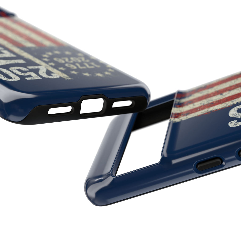 Patriotic 250th Anniversary Phone Case – 1776–2026 Distressed American Flag