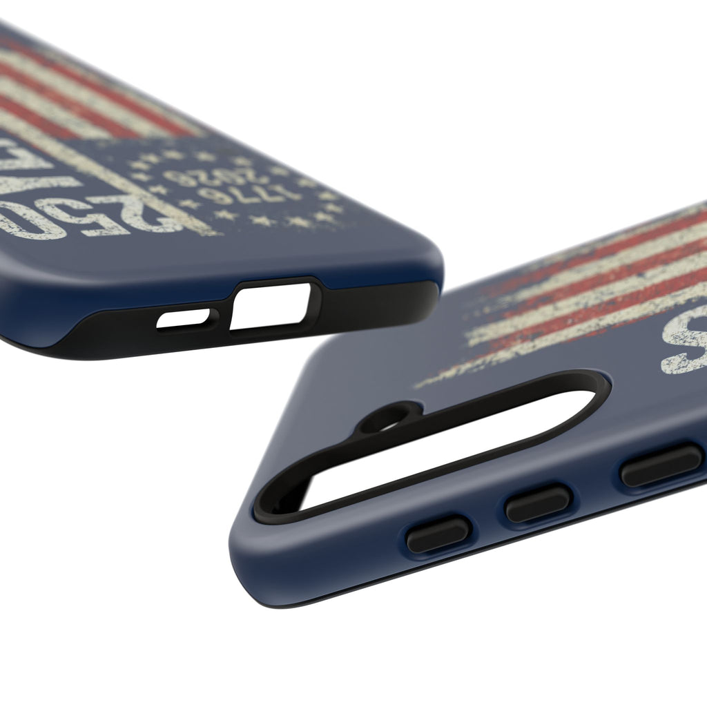 Patriotic 250th Anniversary Phone Case – 1776–2026 Distressed American Flag