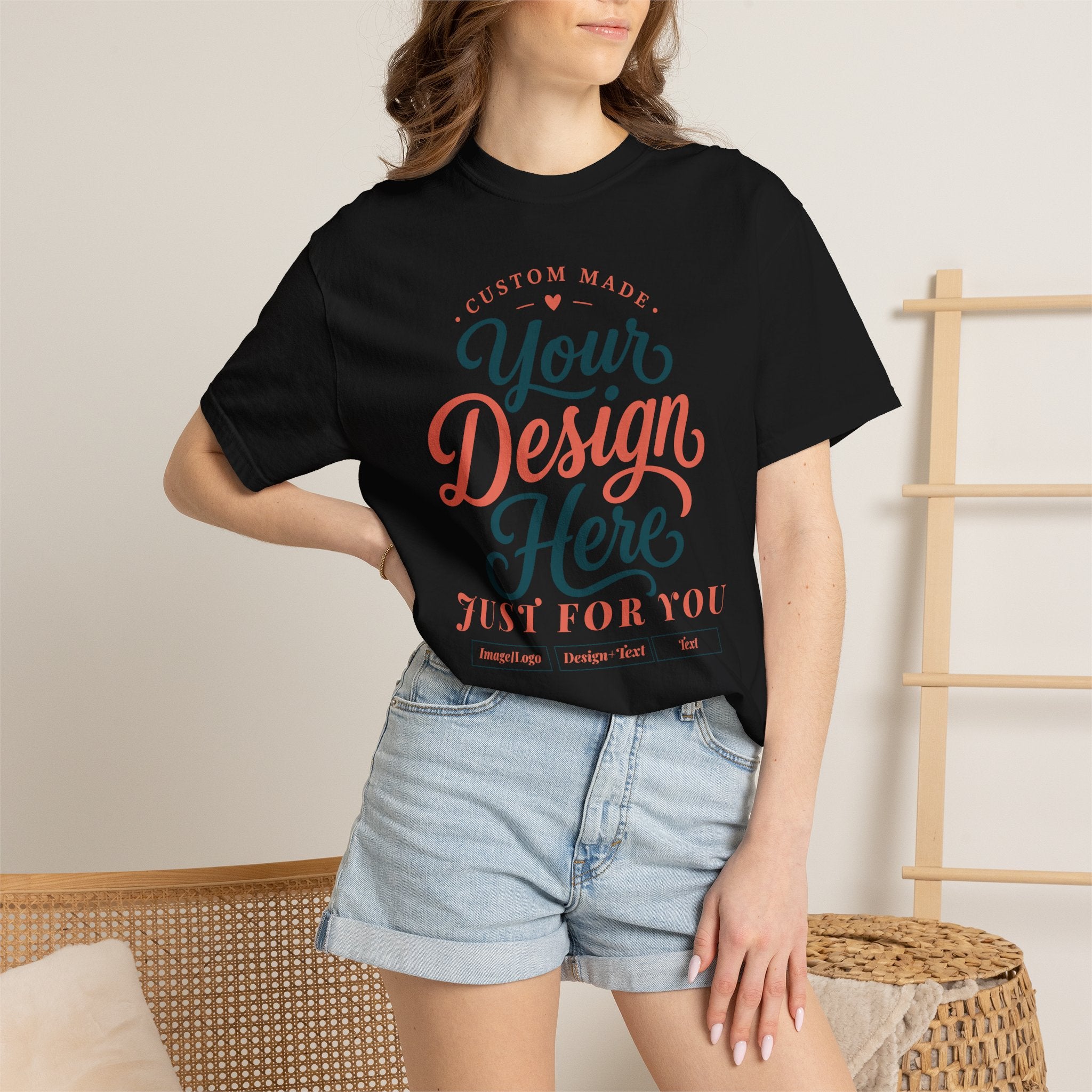Custom Graphic T‑Shirt — "Your Design Here" Personalized Tee