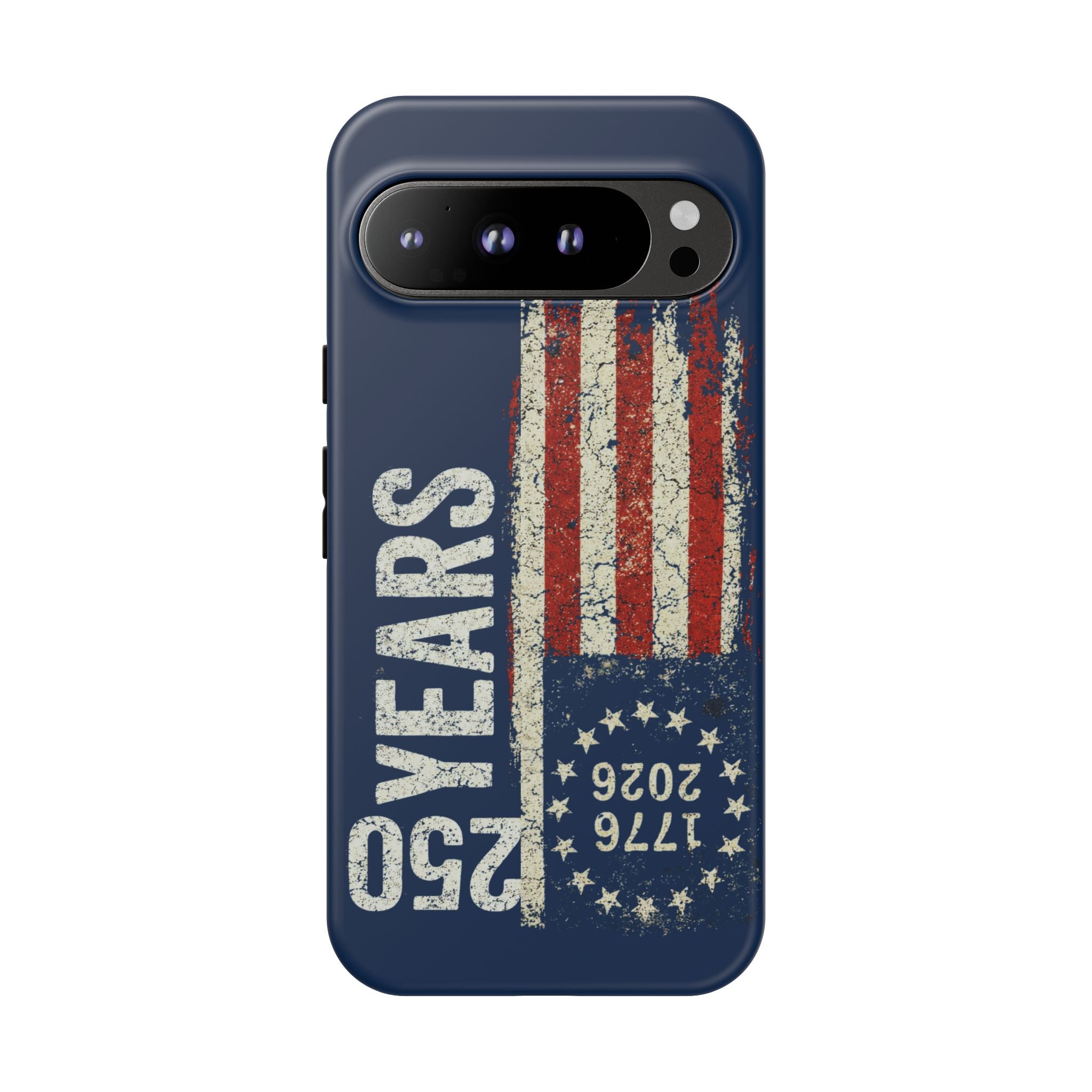 Patriotic 250th Anniversary Phone Case – 1776–2026 Distressed American Flag