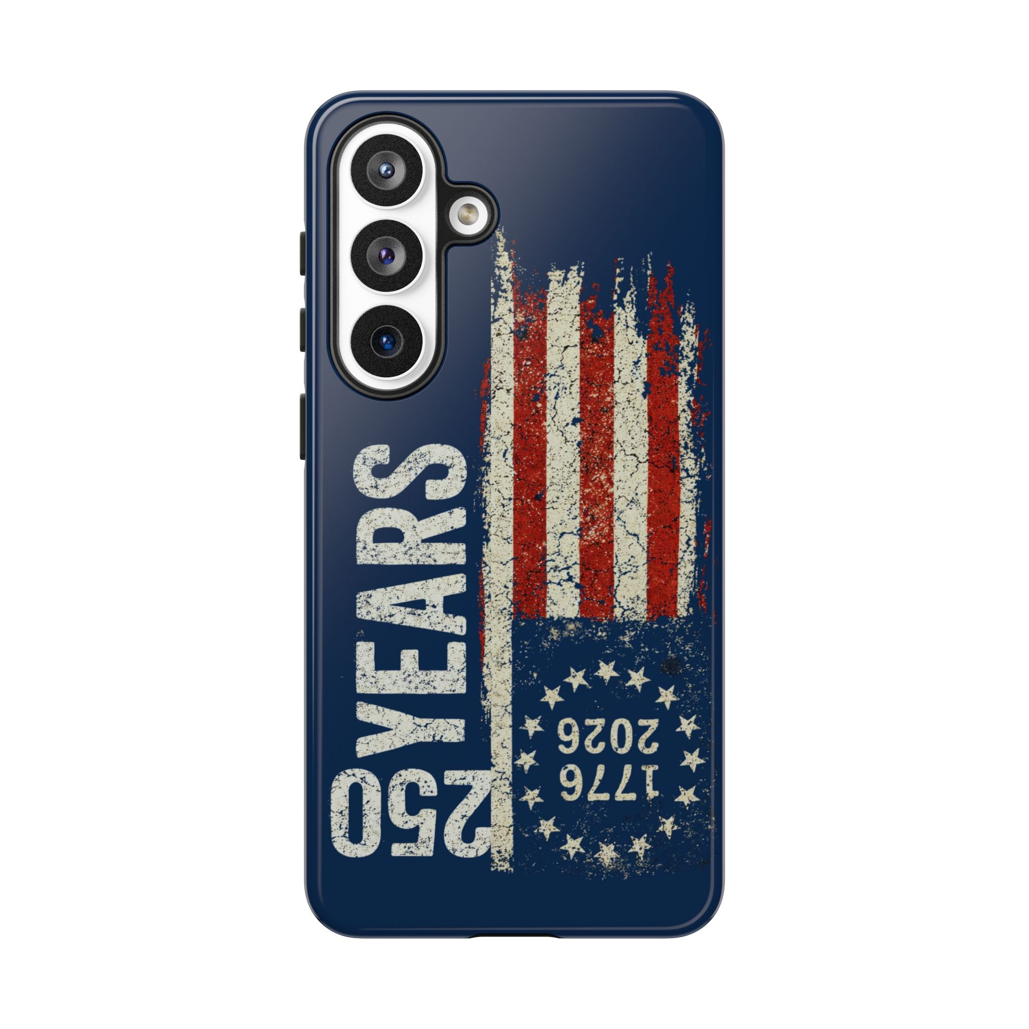 Patriotic 250th Anniversary Phone Case – 1776–2026 Distressed American Flag