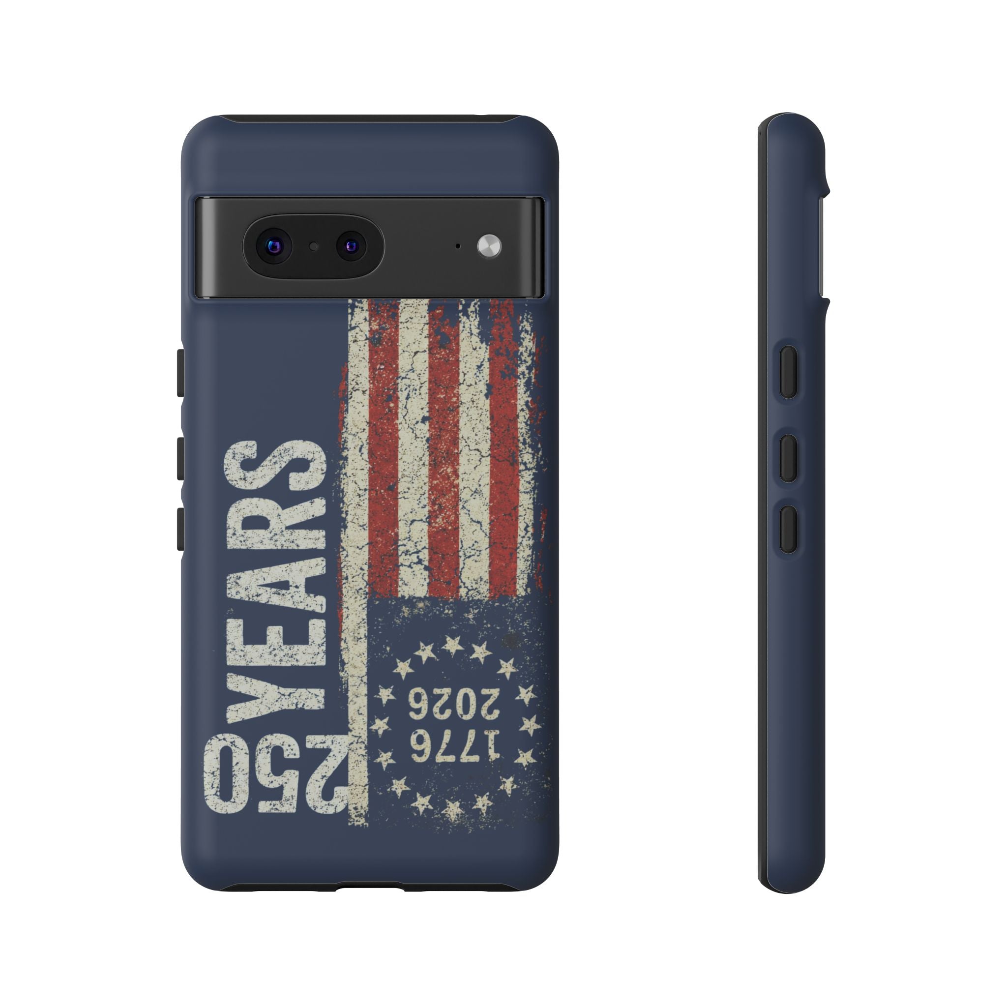 Patriotic 250th Anniversary Phone Case – 1776–2026 Distressed American Flag