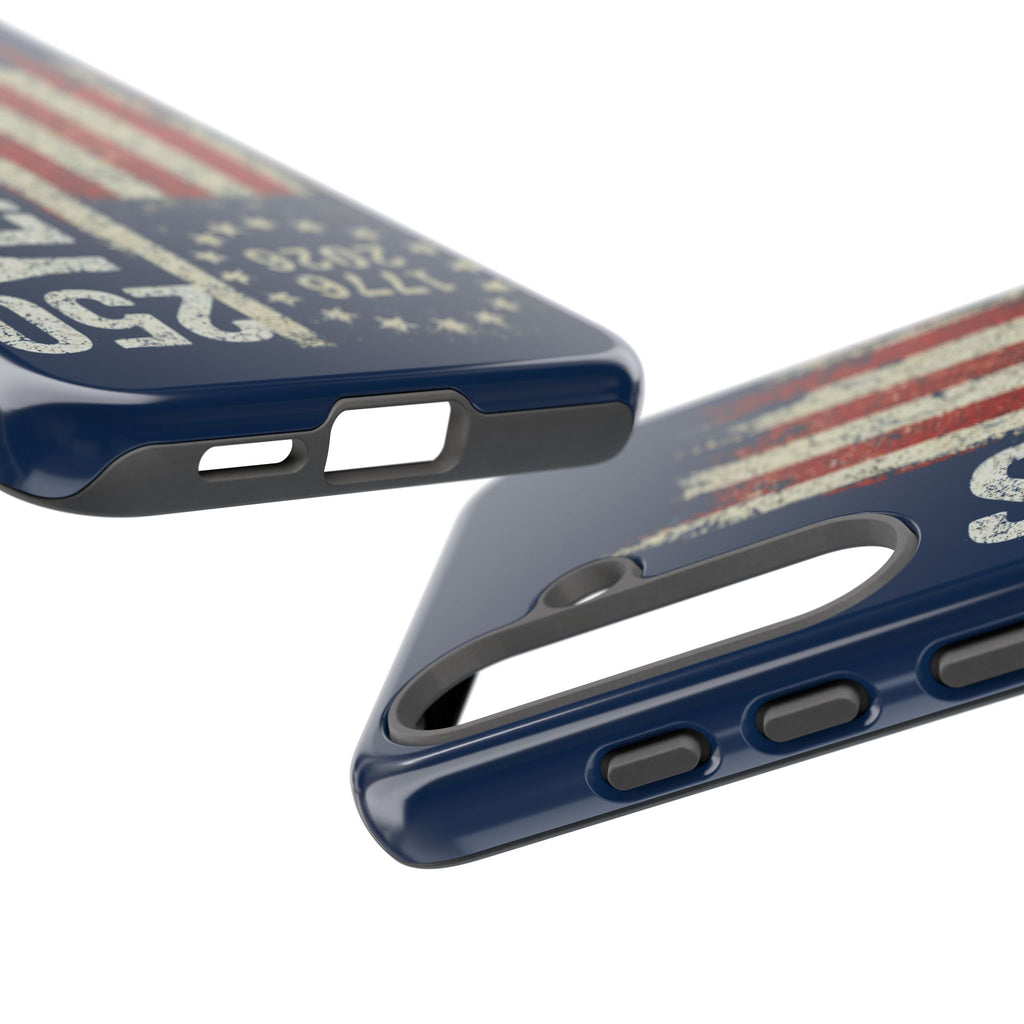 Patriotic 250th Anniversary Phone Case – 1776–2026 Distressed American Flag