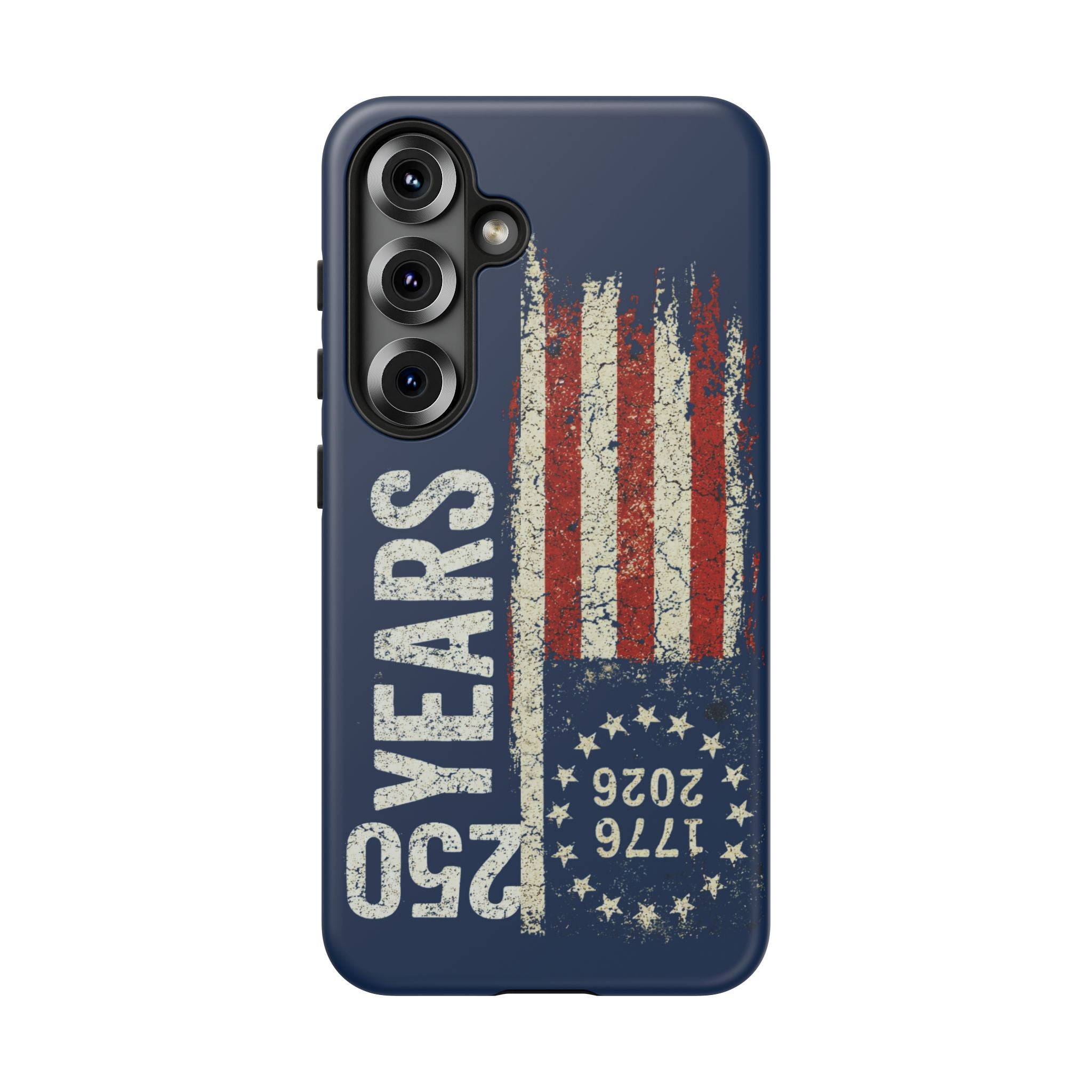 Patriotic 250th Anniversary Phone Case – 1776–2026 Distressed American Flag