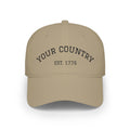Custom Country Soccer Cap Personalized Football Fan Low Profile Hat
