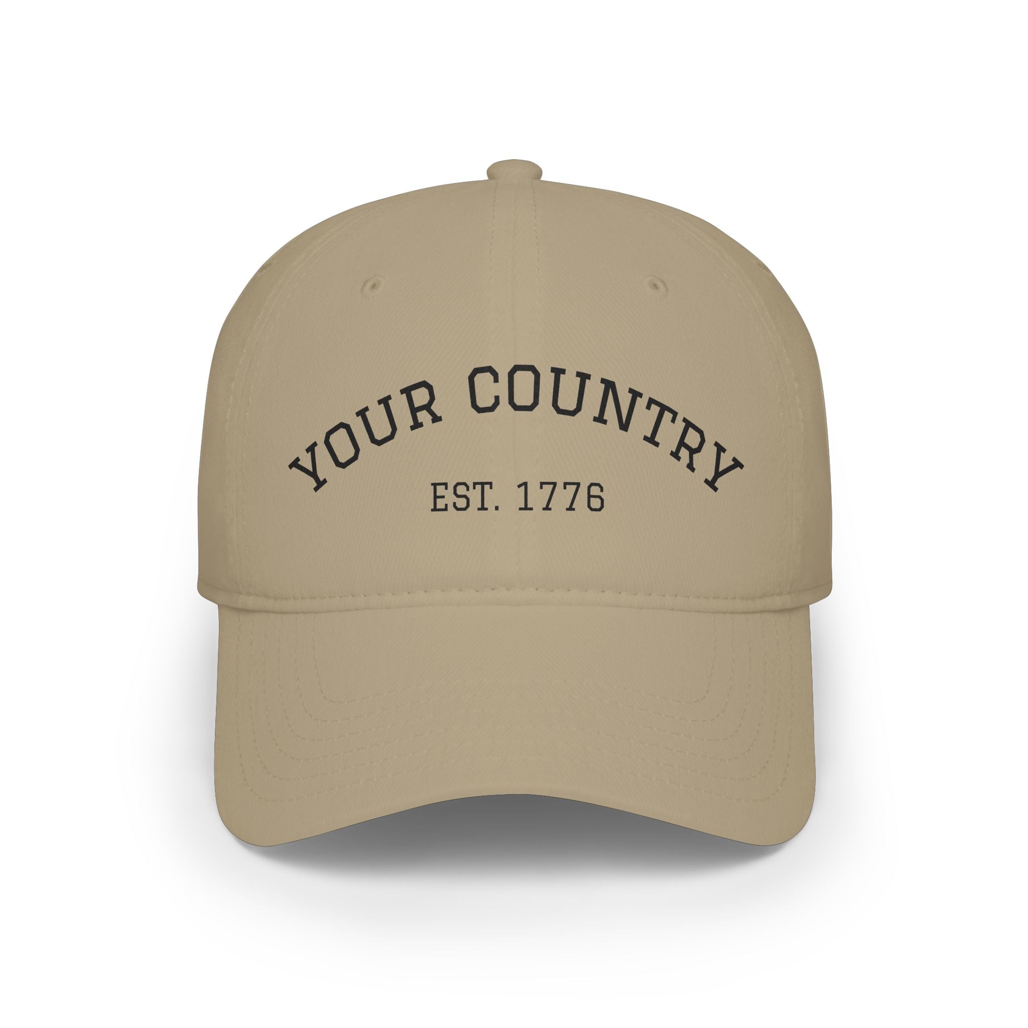 Custom Country Soccer Cap Personalized Football Fan Low Profile Hat