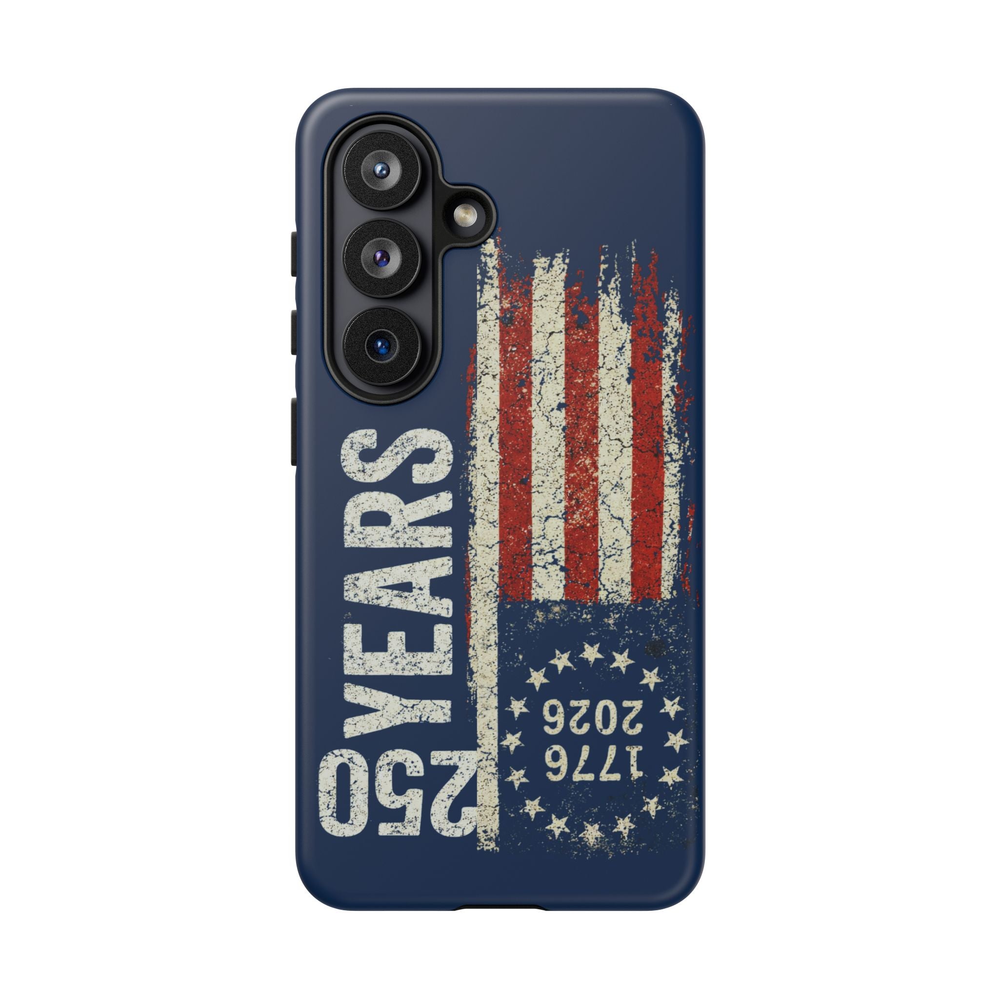Patriotic 250th Anniversary Phone Case – 1776–2026 Distressed American Flag